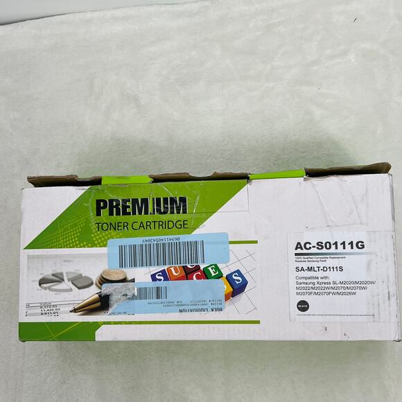 PREMIUM Toner Cartridge AC-S0111G  SAMLT-D111S Compatible With Samsung XpressSL - Picture 1 of 3